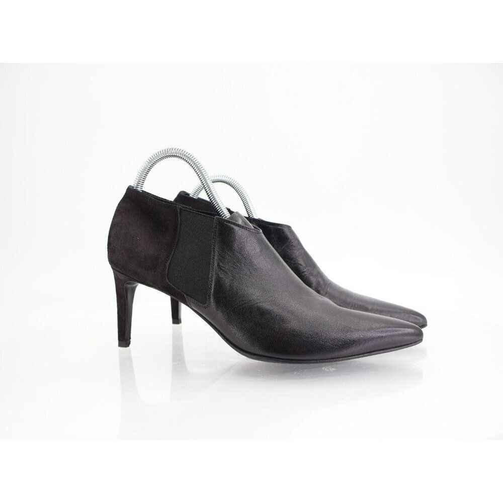 Rag & Bone Beha Chelsea Ankle Bootie Women 41 / 11 Black Leather Suede Stiletto